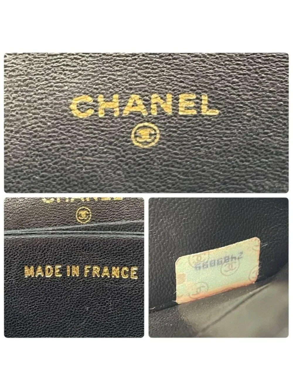 Chanel Quilted Chain Shoulder Bag Wallet Brown
